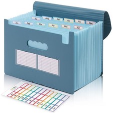 Accordion File Organizer, Expanding File Folder with 13 Pockets, Portable Doc...