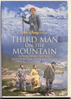THIRD MAN ON THE MOUNTAIN (DVD 1959) With INSERT Michael Rennie Disney