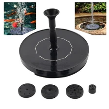 Solar Power Bird Bath Fountain Pump Upgrade Solar Fountain With 4 Nozzle