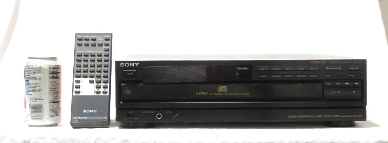 Sony CDP-C700 CD Player 5 Compact Disc Changer w/ OEM Remote Fully Functional