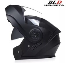 BLD Personalised Motorcycle Modular Full Face Helmet Dual Lens Helmets size M