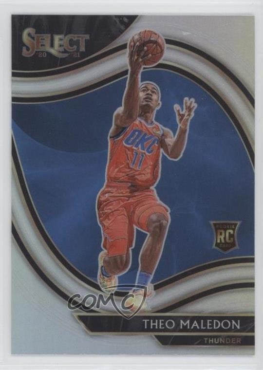 2020-21 Panini Select Courtside Silver Prizm Theo Maledon #267 w5c