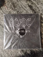 AC/DC Back In Black Lightning Bolt Crew Socks 3 Pair Gift Box Bioworld New