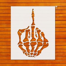 Reusable Plastic Skeleton Hand Stencil Template for Wall Art - StencilAir
