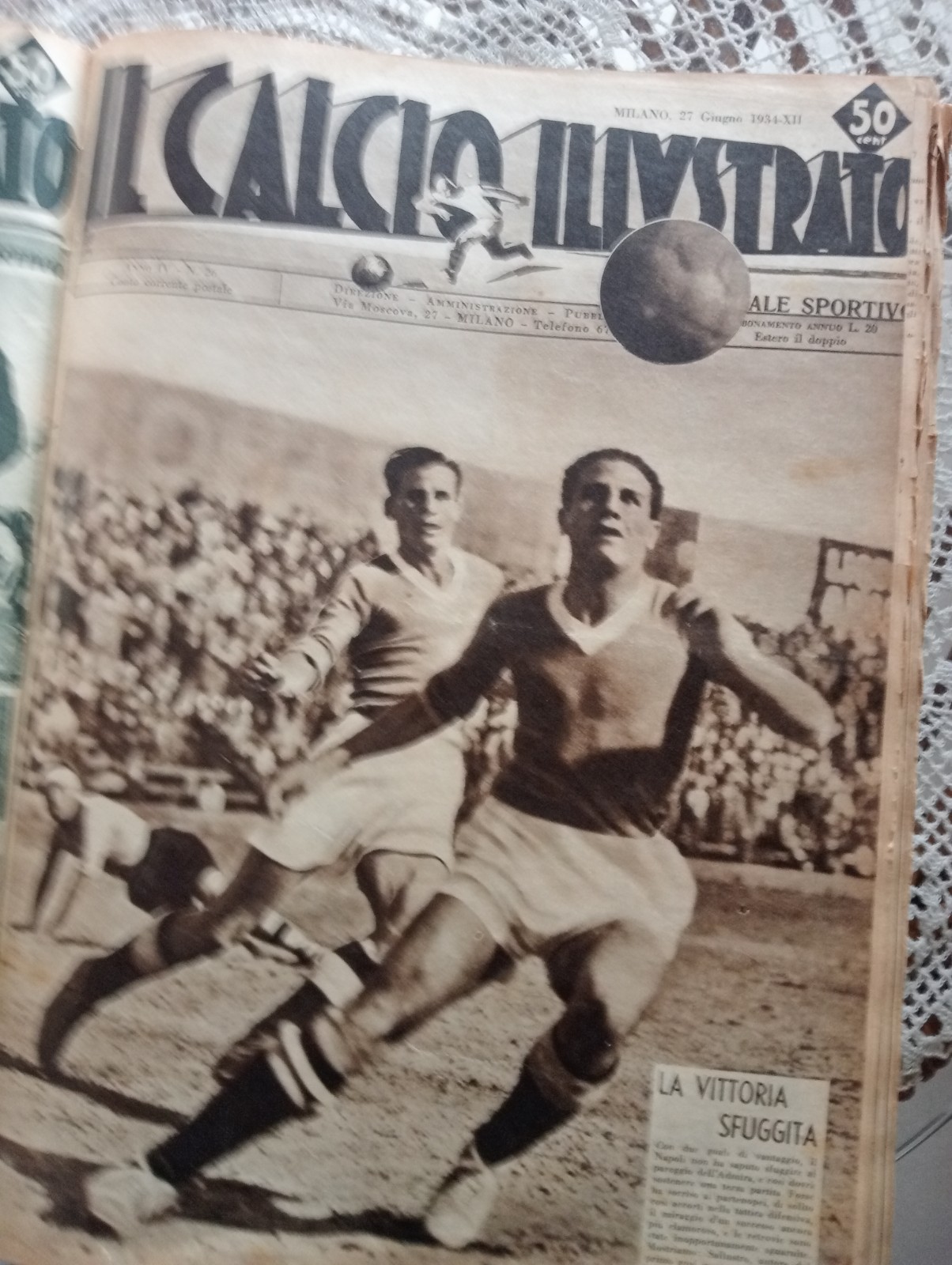 Il calcio illustrato annate complete dal 1933 al 1936