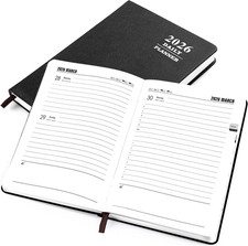 2026 Daily Hourly Planner One Page A Day Hardcover A5