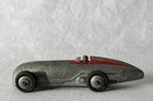 Vintage PLAYWORN Dinky Meccano Toy GB 23A / 220 MG Racing Car c1946-54 #gD507