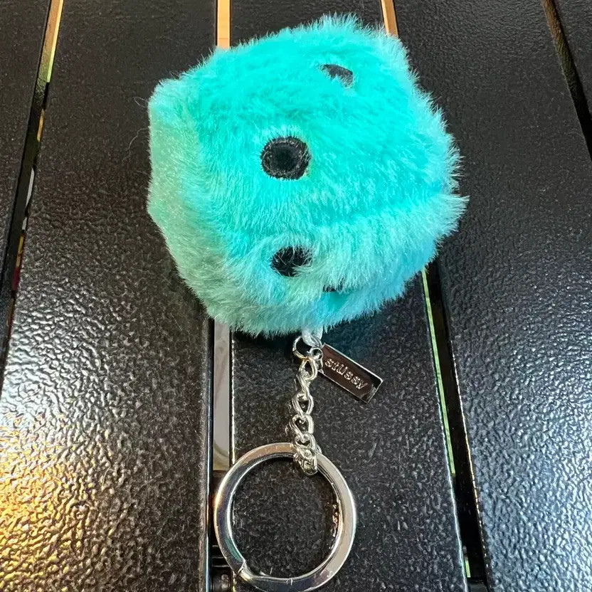 Stussy Fuzzy Dice Keychain - Brand New, Trendy Accessory thumbnail 3