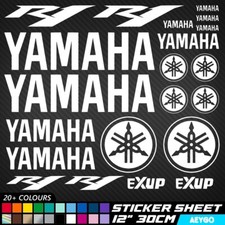 21x YAMAHA R1 Vinyl Decal Stickers Sheet Bike Motorbike Motorcycle Superbike