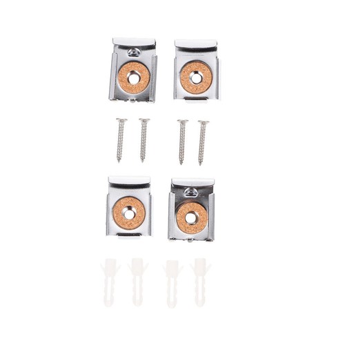 4 Sets/16pcs Spiegel Wand Halterung Clips Glas Regal Halterung Halter