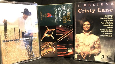 David Lee Henderson Cristy Lane Olympic Sample Sealed cassettes 1996 PET RESCUE