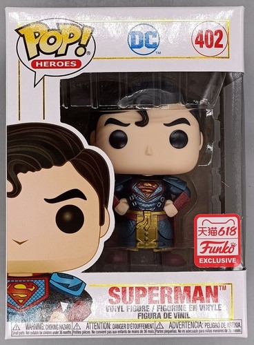 #402 Superman Metallic DC Imperial Palace Damaged Box Funko POP with Protector #402 Superman Metallic DC Imperial Palace Damaged Box Funko POP with Protector | Funko Pop | 2 #402 Superman Metallic DC Imperial Palace Damaged Box Funko POP with Protector | Funko Pop