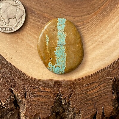 Rustic Number 8 Turquoise Ribbon ~ Cuff Size Cabochon~ Nevada Mine | eBay
