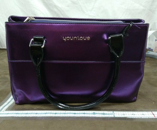 Younique Presenter Tote Purple Makeup Bag/ Handbag purse pocketbook - 第 1/6 張圖片