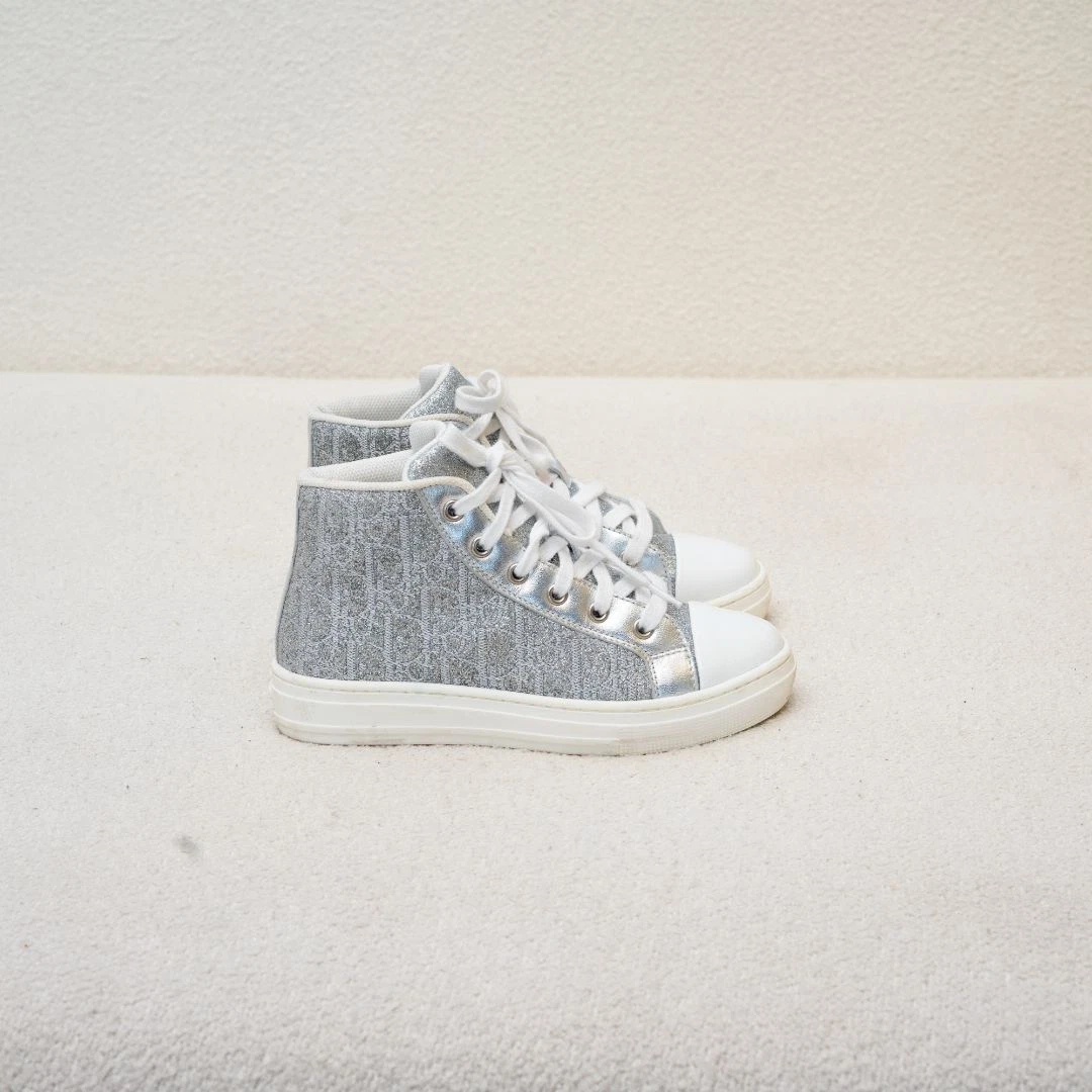 Baskets enfant Dior haut pailleté 32