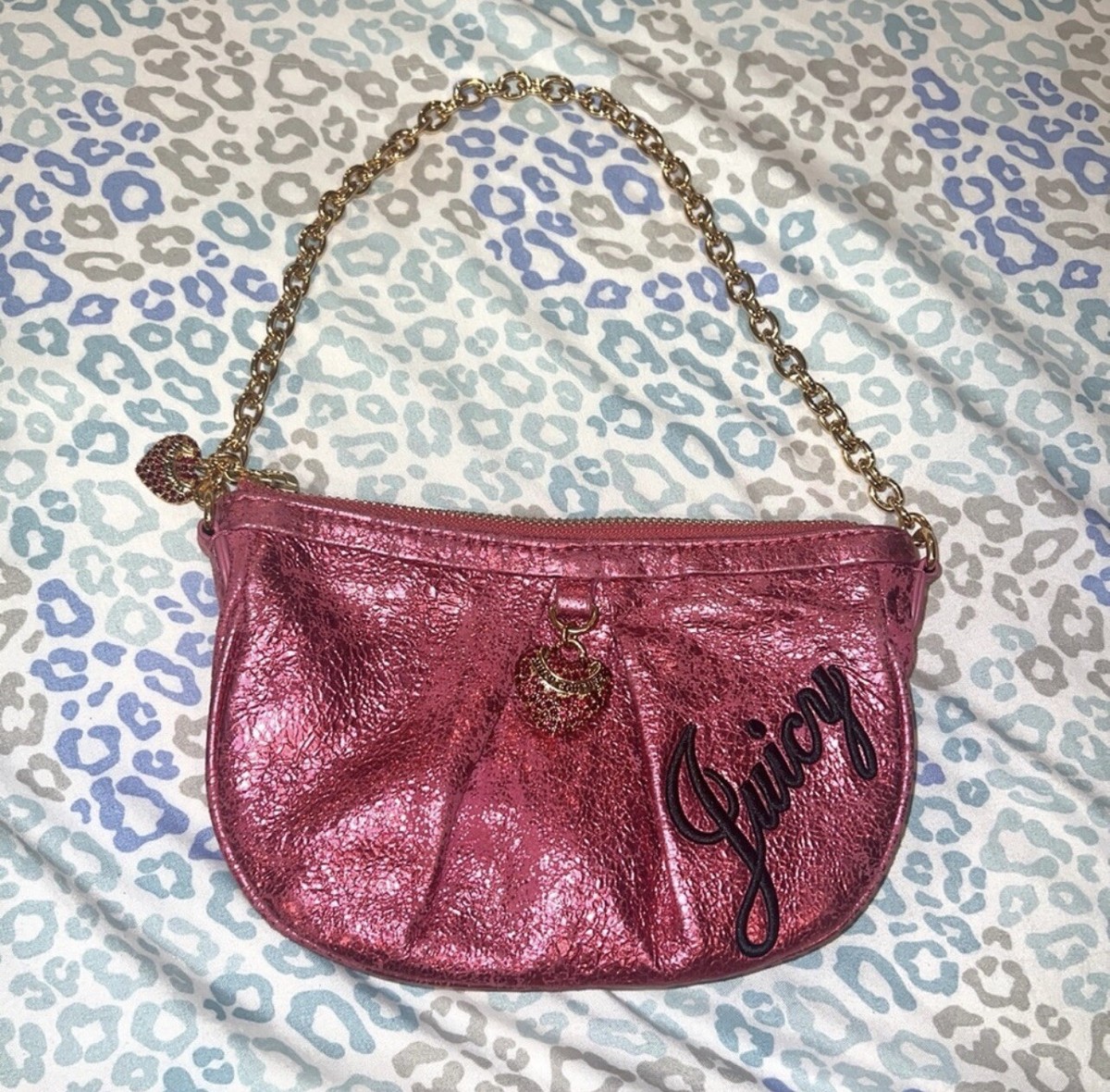 Juicy Couture Mini Chain Bag バッグ y2k 平成 Y2K Vintage JUICY COUTURE Sparkly Mini Handbag | Small Brown
