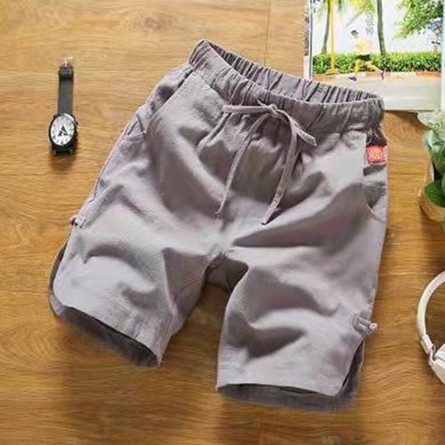 Uomo Cotone Lino Pantaloncini Estate Spiaggia Casual Coulisse Chino Larga Corto - Imagen 15 de 18