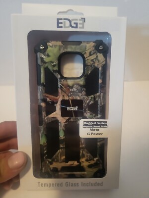 EDGE MOTO G POWER - CASE Kickstand and Tempered glass