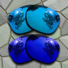 US Sky Blue Violet Blue Polarized Lenses Replacement For-Electric Knoxville XL