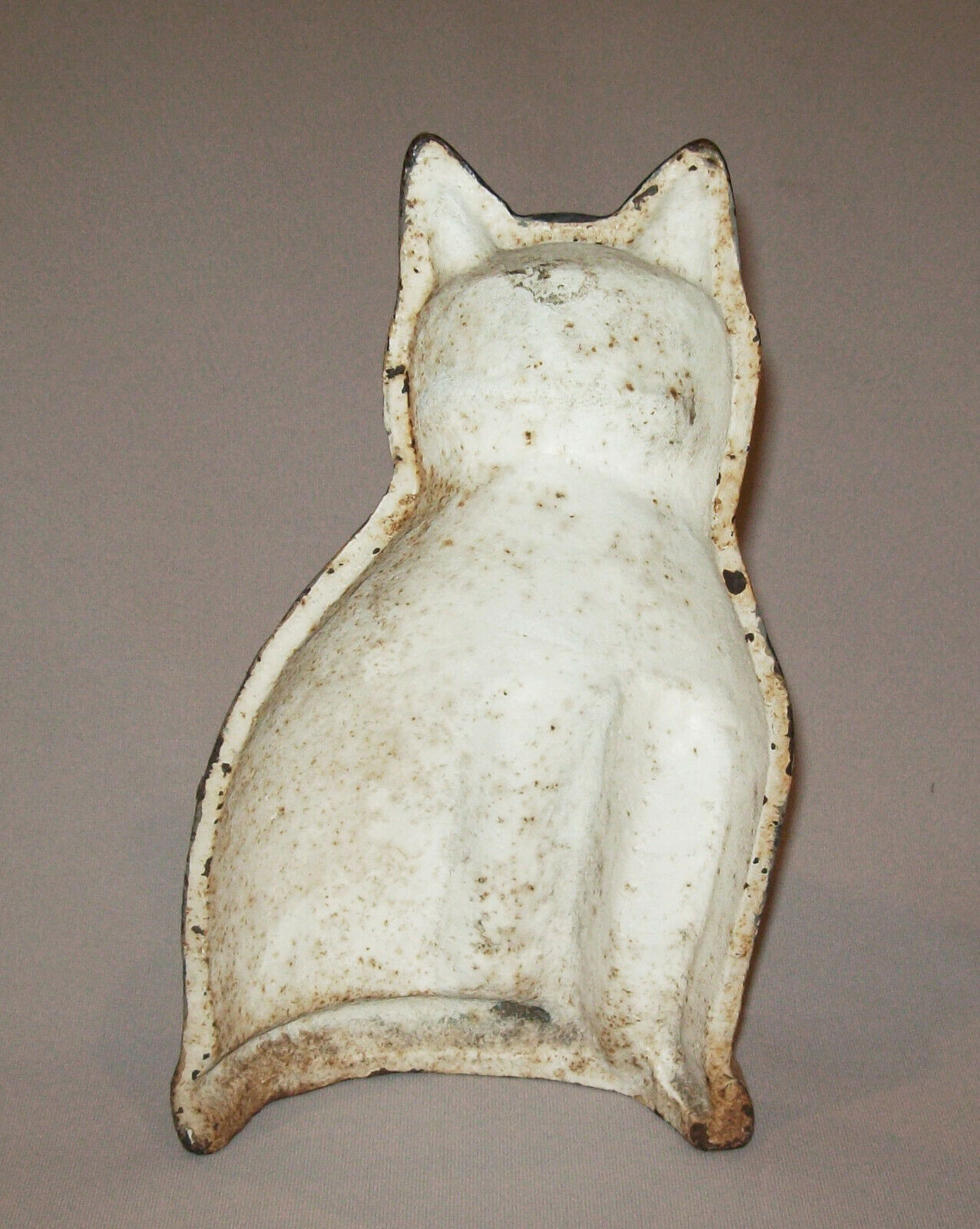 1930's Cast Iron Scaredy Cat Doorstop on Chairish.com