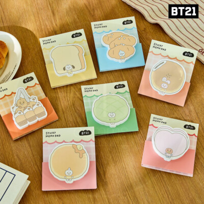 BTS BT21 Official Authentic Goods Memo Pad BAKERY SHOP Ver + Tracking Number