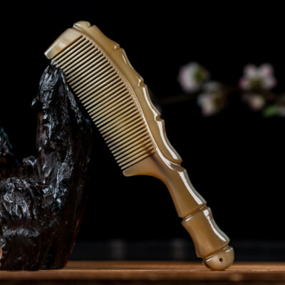 Natural Yak Horn Comb Handmade Boutique Massage/scalp Brush Gift Comb