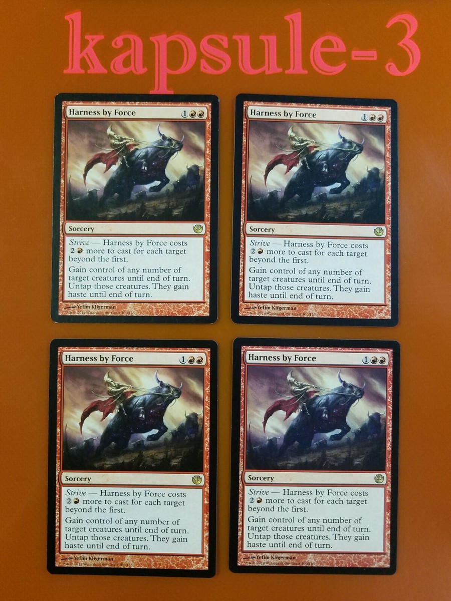 4x Harness by Force | Journey into Nyx | MTG Magic Cards