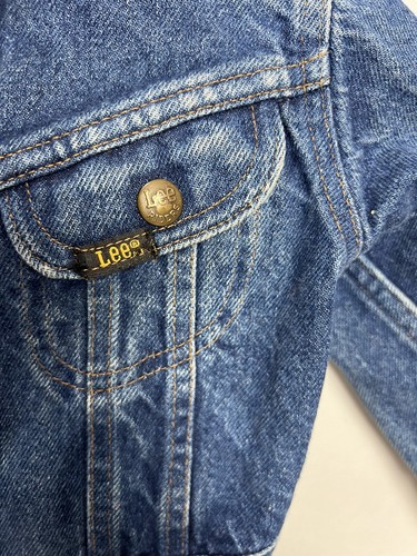 Vtg Lee Riders Denim Jacket Button Up PADT 153438 Boys Youth Size 4 - Picture 3 of 5
