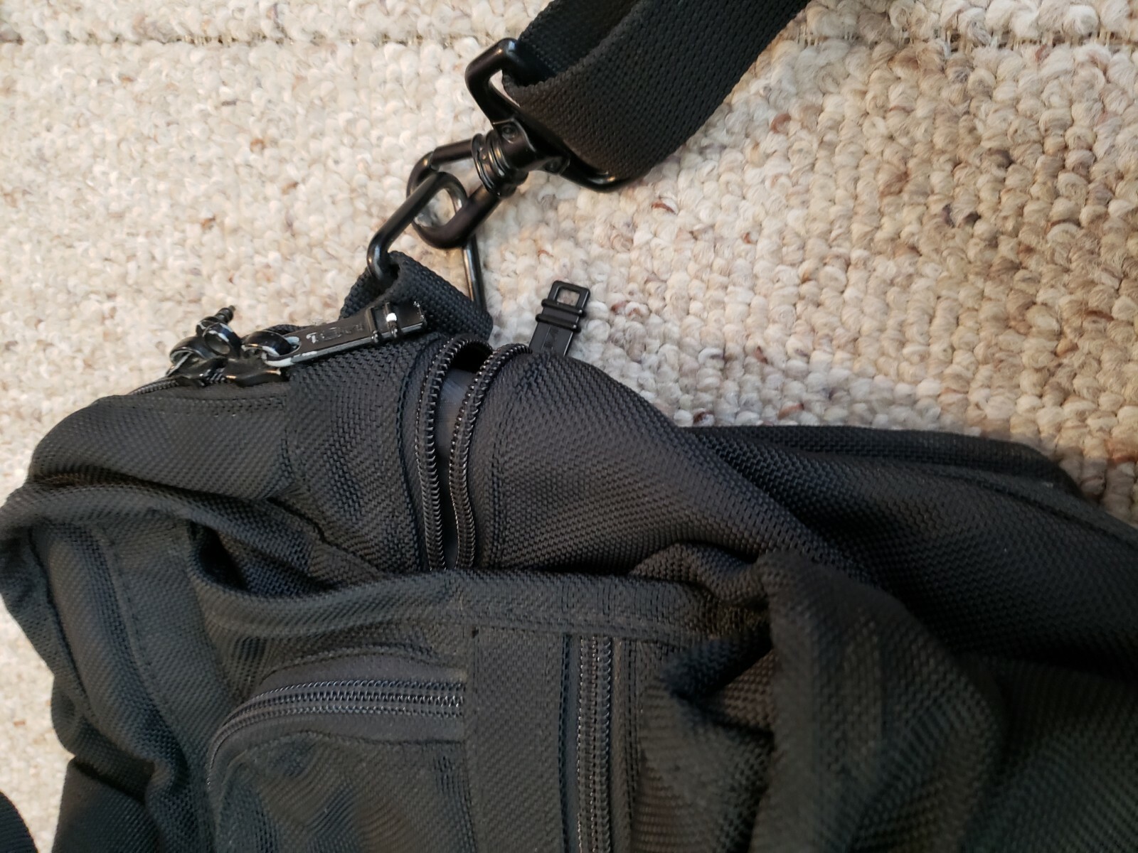 VTG Tumi Nylon Laptop Computer Bag Satchel Black Mess… Gem