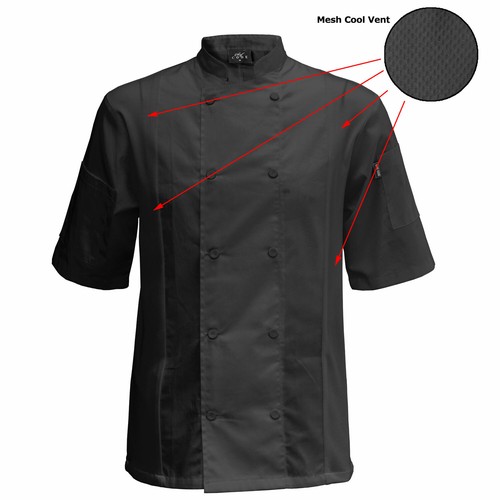 Chef Code 2er-Pack Cool Breeze Kochmantel mit Seitenbelüftung - Bild 9 von 11