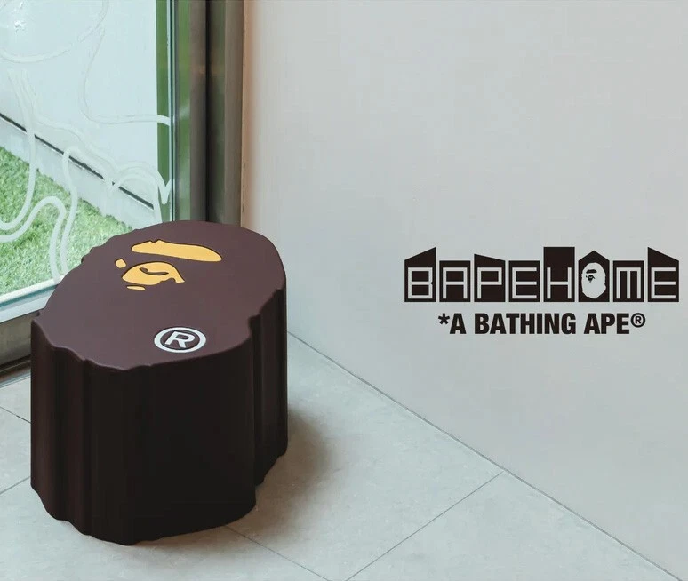 BAPEHOME A Bathing Ape BAPE APE HEAD STOOL Chair Step Ottoman Side Table 2023