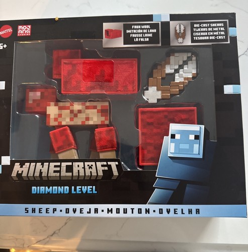 Mattel Minecraft Diamond Level 🐑 SHEEP • Set NEW IN BOX🥳 🐑 - Picture 3 of 9