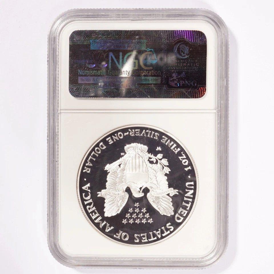 2005-W Silver American Eagle Proof Dollar NGC PF69 Ultra Cameo - Image 2 of 2