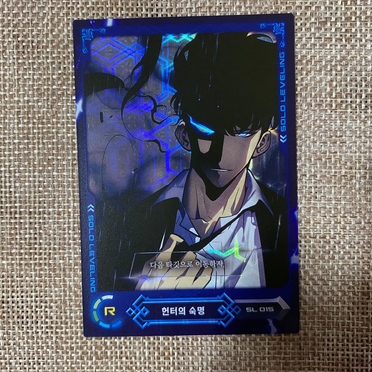 Solo Leveling SL 015 / Rare R Holo Card / Korean Webtoon Trading
