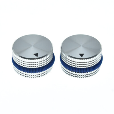 2pcs 25mm Aluminium Pot Knobs 1/4'' Metal Universal Pot Knob with Rubber o-ring
