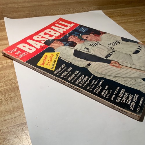 1957 Street & Smith's Baseball Jahrbuch Mantel/Berra/Larsen (Yankees) Cover EX+ - Bild 3 von 3