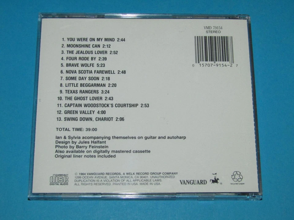 Ian & Sylvia / Northern Journey (US, Vanguard VMD 79154) - CD - Bild 4 von 4