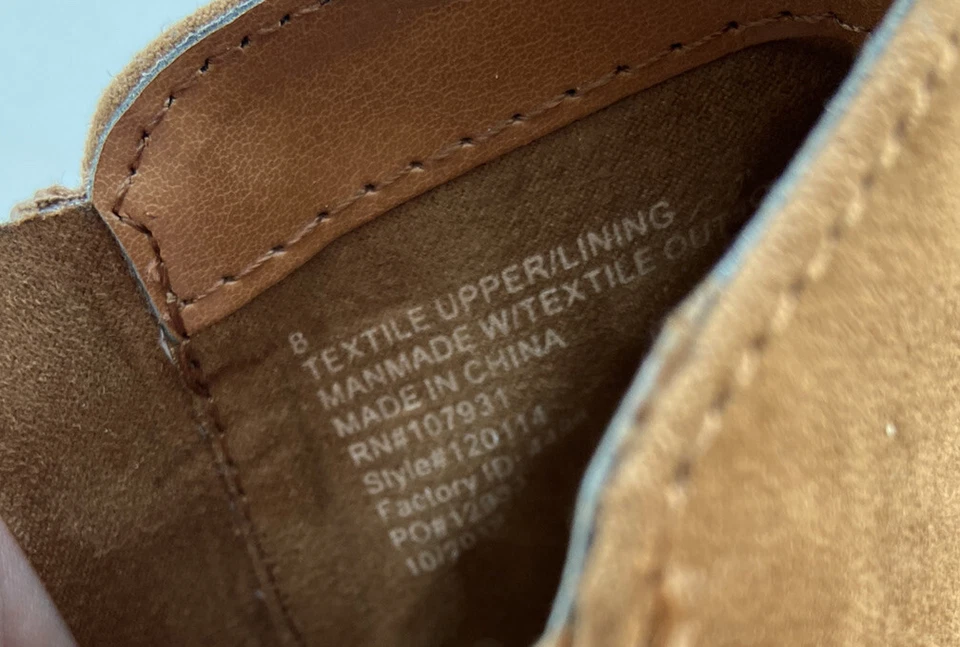 Botines Justice Niña Grande Talla 8 Marrón Perforado Imitación Gamuza Regreso al Cole Foto 4 de 4