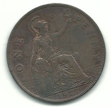 HIGH GRADE 1927 GREAT BRITAIN ENGLISH LARGE PENNY CENT-JAN315