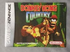 Donkey Kong Country Book Only Nintendo Game Boy Advance Booklet