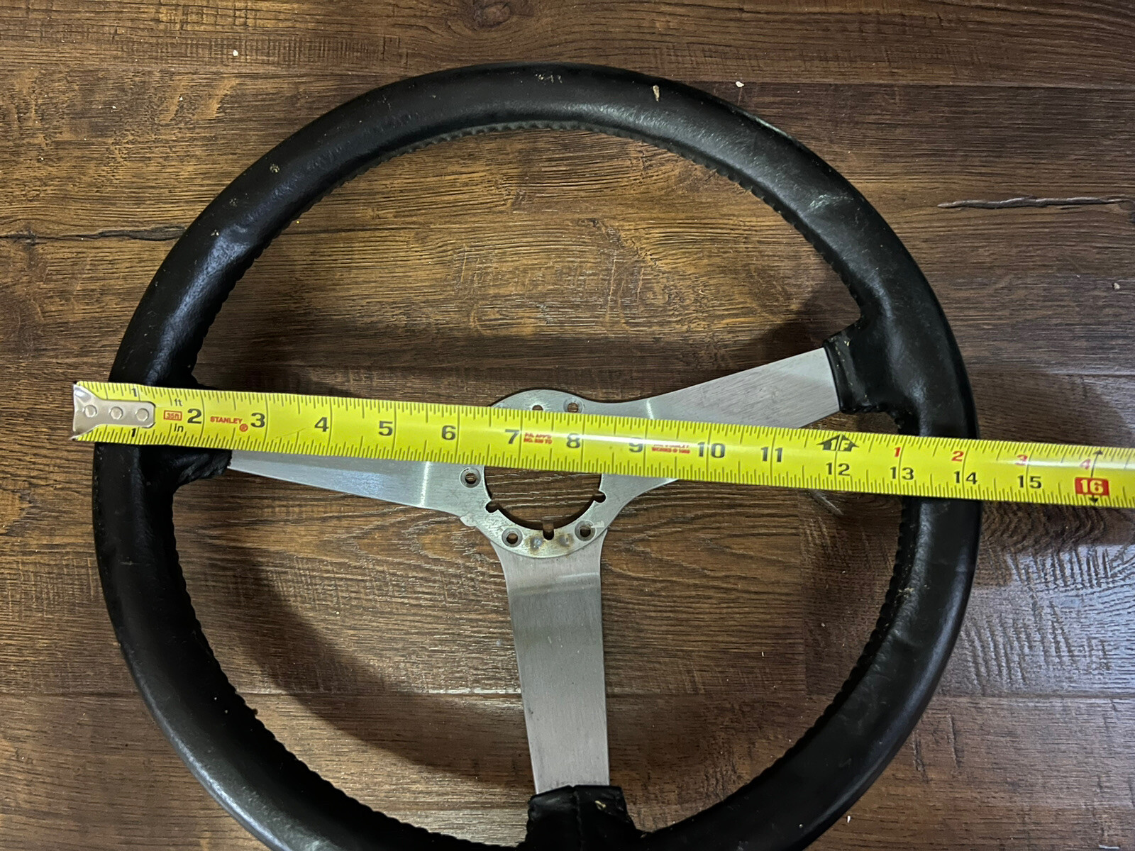 1977 1978 1979 C3 Corvette Steering Wheel Black Leather Wrapped