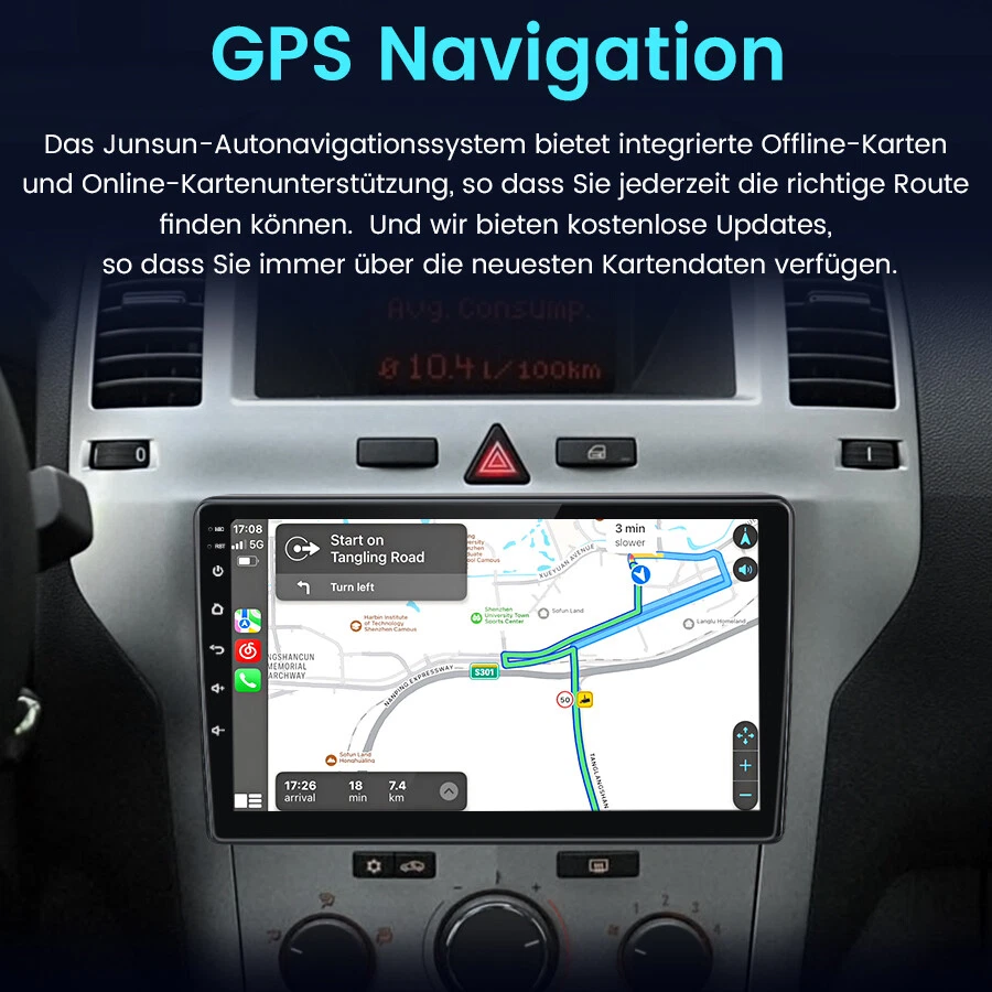 Android 13 Carplay für Opel Zafira B Astra H 2005-2014 Autoradio Navi GPS WIFI - Bild 3 von 4