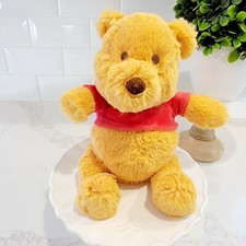 Classic GUND and DISNEY Winnie The Pooh With Red Sweater Suffed Plush 12" RARE