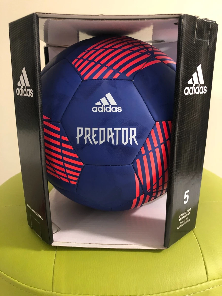 SOCCER BALL ADIDAS SIZE 5 PREDATOR REPLICA BLUE ORANGE IN COLOR NEW IN THE BOX