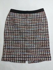 TALBOTS Women's Pencil Straight Lining plaid check skirt Size 6P