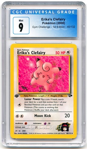 Erika's Clefairy (1st Edition) graded CGC 9 for sale on eBay