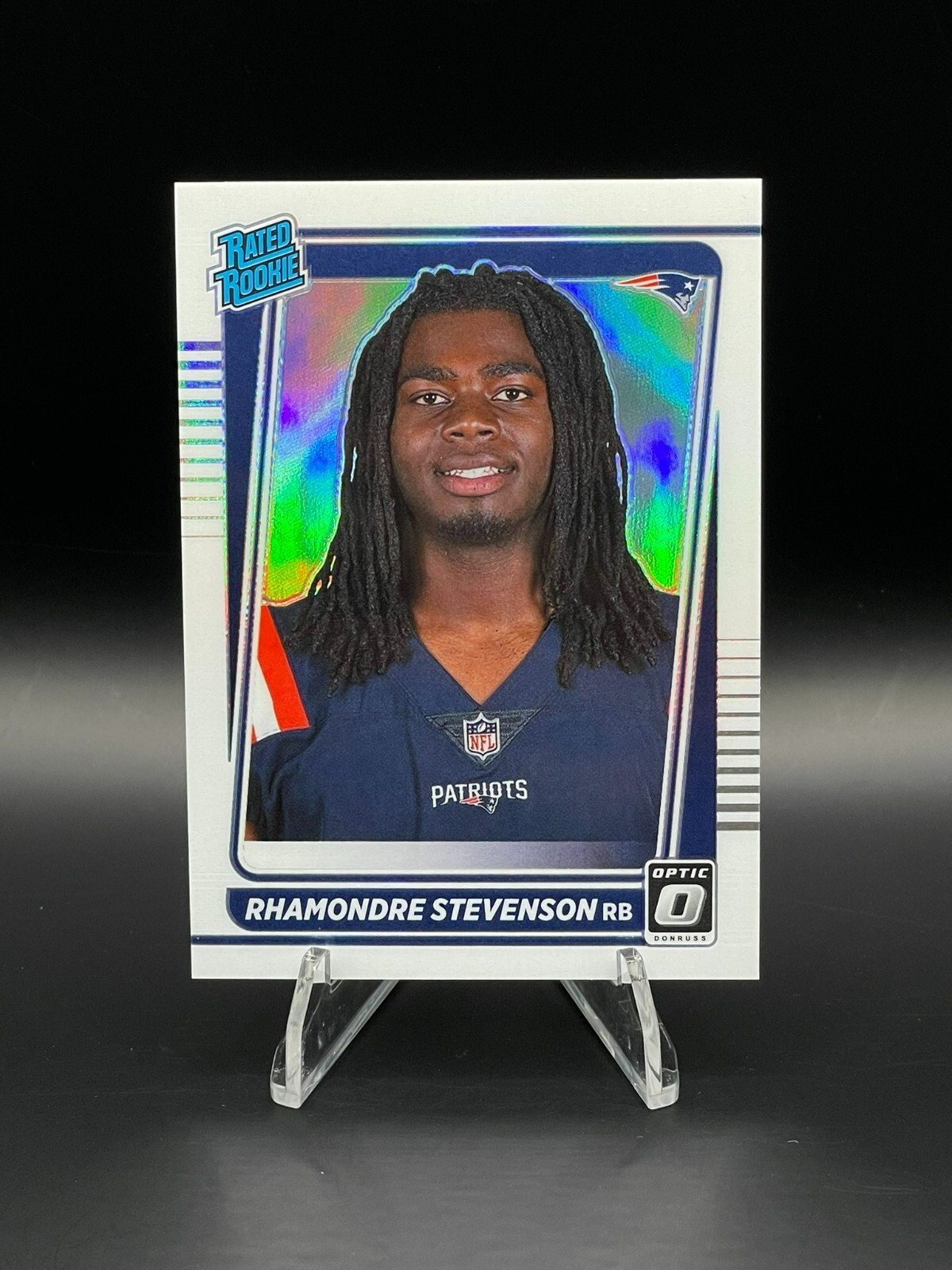 2021 Donruss Optic RHAMONDRE STEVENSON #237 Holo Variation Rookie RC Patriots