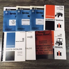 Farmall International 140 Tractor Service Parts Operators Manual Set 62472-After