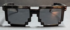Minecraft Style Novelty Plastic Sunglasses One Size Fits Most - Orange