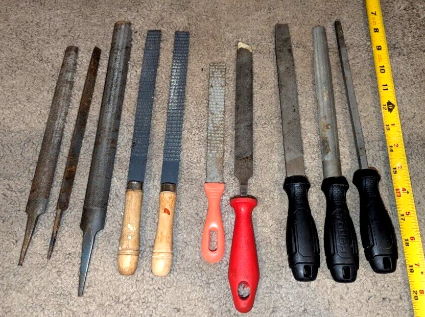 LOT OF 10 ASSORTED Files and Rasps (T)